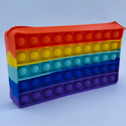 Penalhus Regnbuefarvet Skolesager Pop Fidget Fidget Toy Fødselsdag
