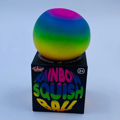 Rainbow Squish Ball Tofu Bold Regnbuefarvet Stressbold Legetøj