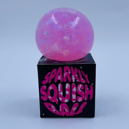 Stressbolde med glimmer Squish Ball Sparkly Lyserød Squishy bold med glitter Legetøj