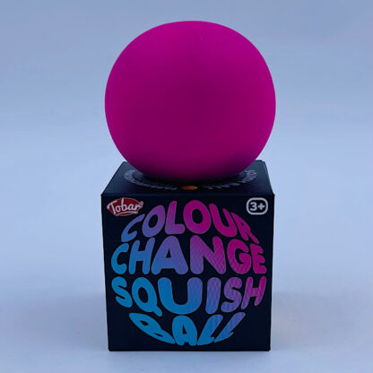 Tofu Bold Pink Stressbold Farveskift Colour Change Squish Ball Legetøj
