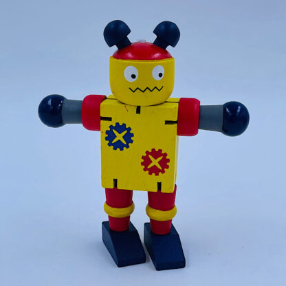Flexi Robot Gul Trælegetøj