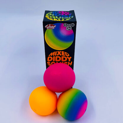 Mix Diddy Squish Balls 3 stk. Blandet Stressbolde Legetøj