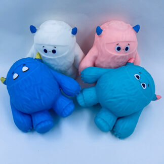 XL Sne Monster Squishy 12 cm. Høj Sne Monster Stressbold Legetøj Sjove Gaver